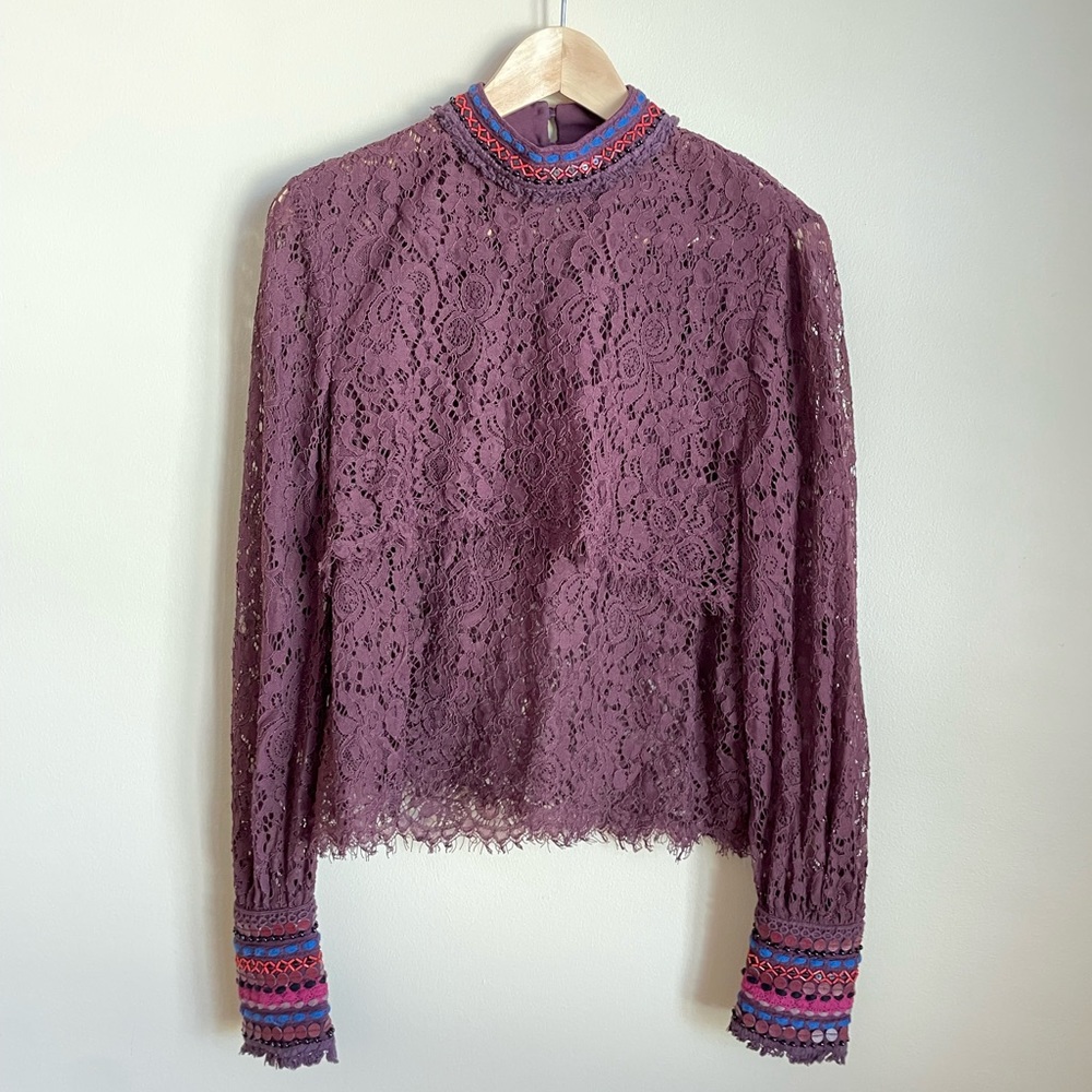 Anthropologie Blink brand lace top